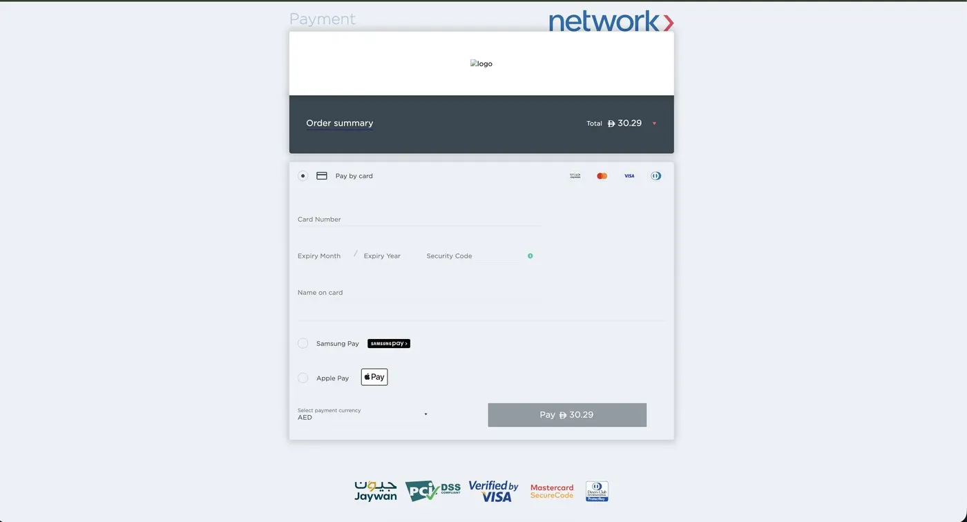 Afghanistan e-Visa secure payment checkout form
